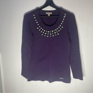 Burberry Brit Purple Knit Sweater